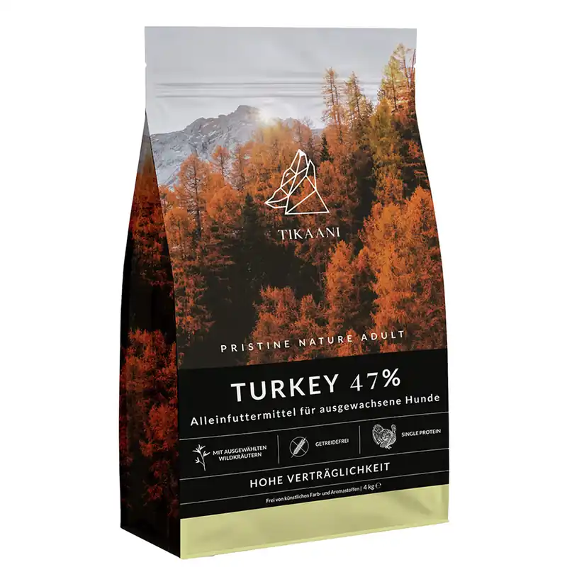 Billig TIKAANI Pristine Nature Adult Turkey 4 kg